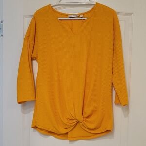 Golden Yellow Knotted Blouse
